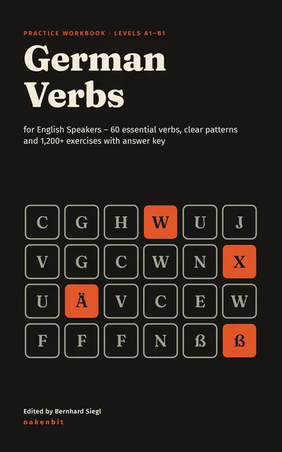 Cover of “German Verbs Practice Workbook for English Speakers”
