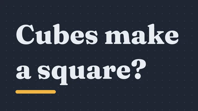 Thumbnail of the video “Why the Sum of Cubes Is Always a Perfect Square”